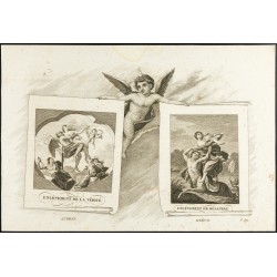 Gravure de 1825 - Oeuvres de Gérard Audran & Charles-Clément Bervic - 6