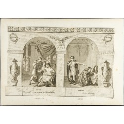 Gravure de 1825 - Crébillon (père) & Ducis - Théâtre - - 6