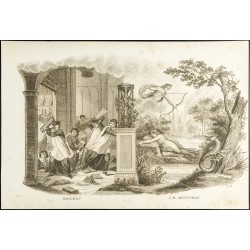 Gravure de 1825 - Oeuvre de Nicolas Boileau & Jean-Baptiste Rousseau - 6