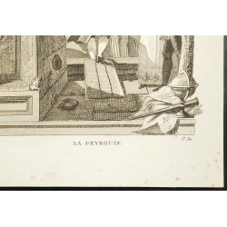 Gravure de 1825 - La Condamine & La Pérouse - 10