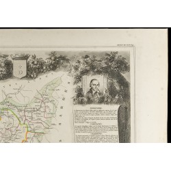Gravure de 1852 - Carte géographique des Basses Alpes - 3