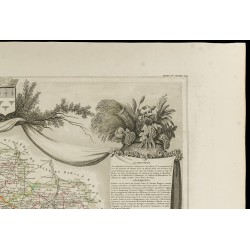 Gravure de 1852 - Carte géographique du Loiret - 3