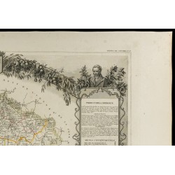 Gravure de 1852 - Carte géographique de la Nièvre - 3
