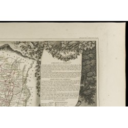 Gravure de 1852 - Carte géographique du Haut Rhin - 3