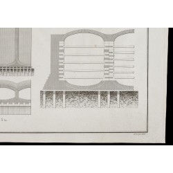 Gravure de 1850 - Murs de quai de l'arsenal de Sheernes - 5