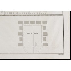 Gravure de 1850 - Plan de l'Hopital de Plymouth & d'Haslar - 5