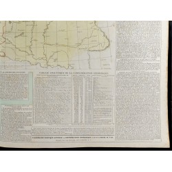 Gravure de 1830 - Grande carte géographique de l'Allemagne - 5