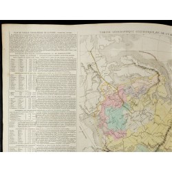 Gravure de 1830 - Grande carte géographique de l'Empire russe - 2