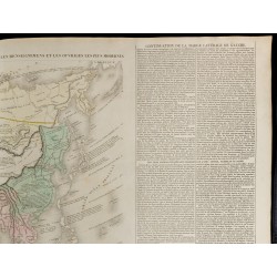 Gravure de 1830 - Grande carte géographique de l'Asie - 3