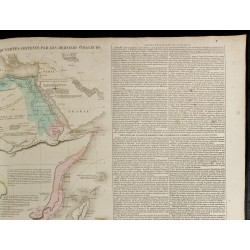 Gravure de 1830 - Grande carte géographique de l'Afrique - 3