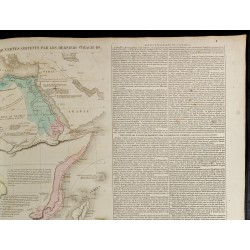 Gravure de 1830 - Grande carte géographique de l'Afrique - 3