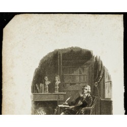 Gravure de 1834 - Gravure sur Les trois règnes de la nature - 2