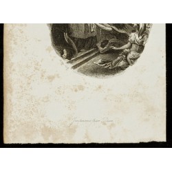 Gravure de 1834 - Gravure sur Les trois règnes de la nature - 3