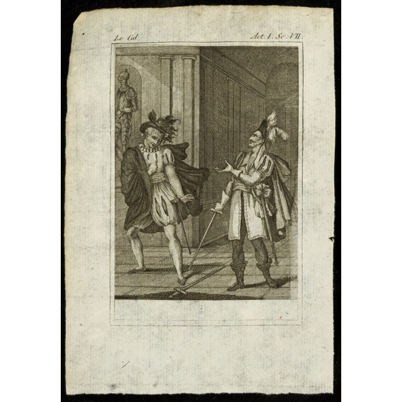 Gravure de 1810 - Gravure sur Le Cid - 1