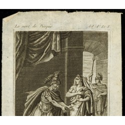 Gravure de 1810 - Gravure sur La Mort de Pompée - 2