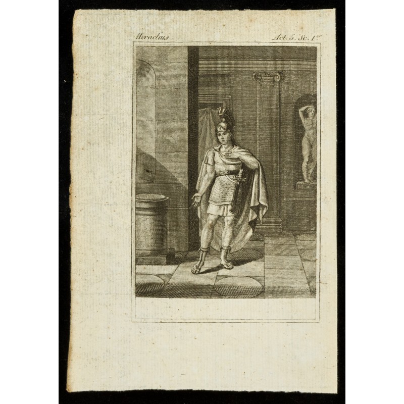 Gravure de 1810 - Gravure sur Heraclius - 1