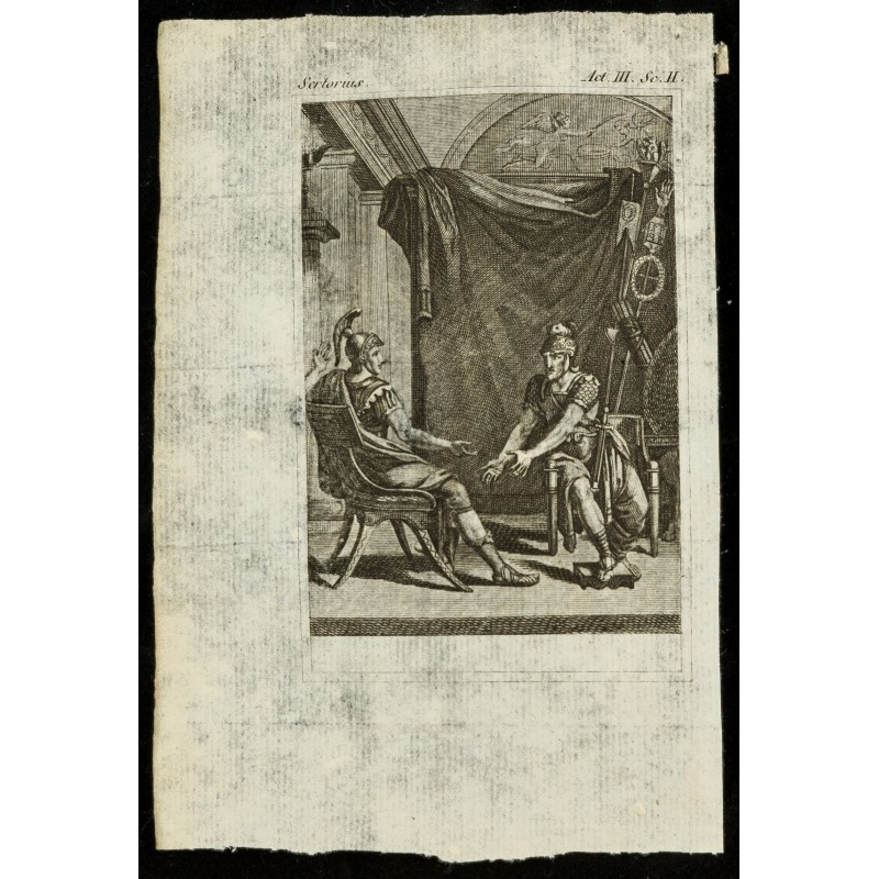 Gravure de 1810 - Gravure sur Sertorius - 1