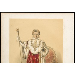 Gravure de 1846 - Portrait de Napoléon Bonaparte - 2
