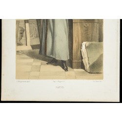 Gravure de 1846 - Portrait de Jacques-Louis David - 3