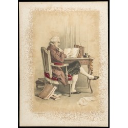 Gravure de 1846 - Portrait de Laplace - 1