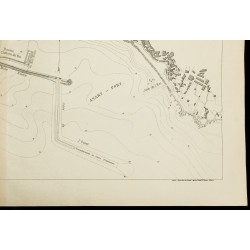 Gravure de 1885 - Plan ancien du port de Gènes - 5