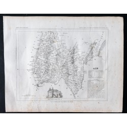 Gravure de 1833 - Département de l'Ain - 1