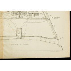 Gravure de 1886 - Plan de l'usine de St Montant à Beaucaire - 5