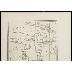 Gravure de 1860 - Carte ancienne du Nigeria - 2