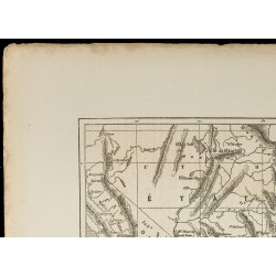 Gravure de 1860 - Carte ancienne des États-Unis & Mexique - 2