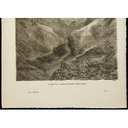 Gravure de 1860 - Le mont Viso - 3
