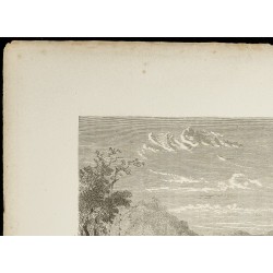 Gravure de 1860 - Forêt du Marghi - Nigeria Cameroun - 2