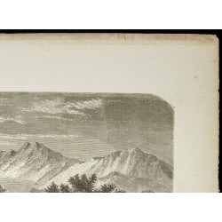 Gravure de 1860 - Vallée d'Auderaz - Congo - 3