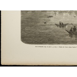 Gravure de 1860 - Port d'Okhotsk en Russie - 4