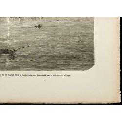 Gravure de 1860 - Port d'Okhotsk en Russie - 5