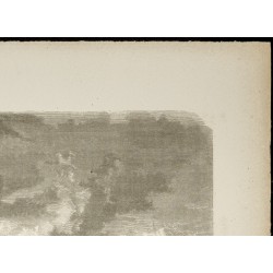Gravure de 1860 - Île de Bora-Bora, rade et pic - 3