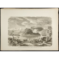 Gravure de 1860 - Baie de Manevai à Vanikoro - 1