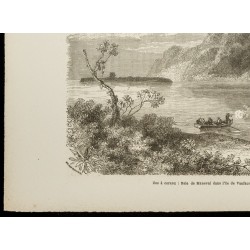Gravure de 1860 - Baie de Manevai à Vanikoro - 4