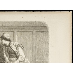 Gravure de 1860 - Mont Athos - La confession - 3