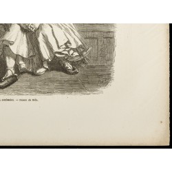 Gravure de 1860 - Mont Athos - La confession - 5