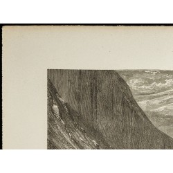Gravure de 1860 - Vallée de l'Heimdal - 2