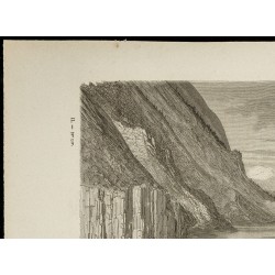 Gravure de 1860 - Vallée du Flatdal - Gustave Doré - 2