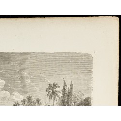Gravure de 1860 - Une sucrerie à la Guadeloupe - 3
