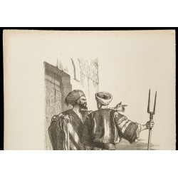 Gravure de 1860 - Habitants de Bethléem - 2
