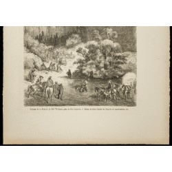 Gravure de 1860 - Rivière de Bill Williams Rio Colorado - 3
