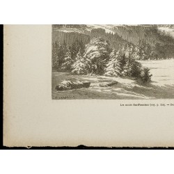 Gravure de 1860 - Les monts San-Francisco - 4