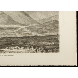 Gravure de 1860 - La vallée de Noukha - 5