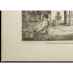 Gravure de 1860 - Vignoble de Grand-Constance - Cap de Bonne-Espérance - 4