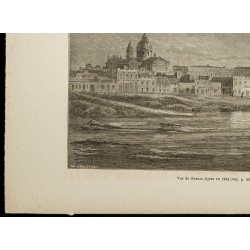 Gravure de 1860 - Vue de Buenos Aires en 1823 - Argentine - 4