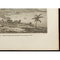 Gravure de 1860 - Pic du Teide à Tenerife - Iles Canaries - 5