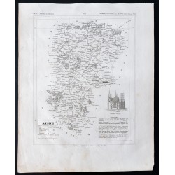 Gravure de 1833 - Département de l'Aisne - 1